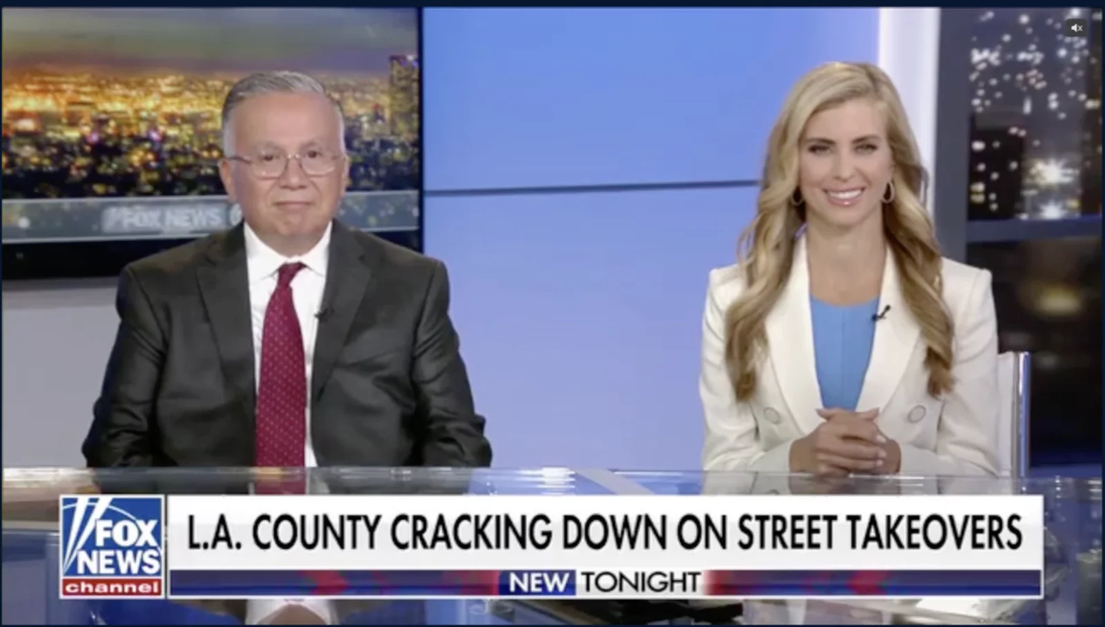 Fox News @ Night segment on illegal street takeovers in Los Angeles