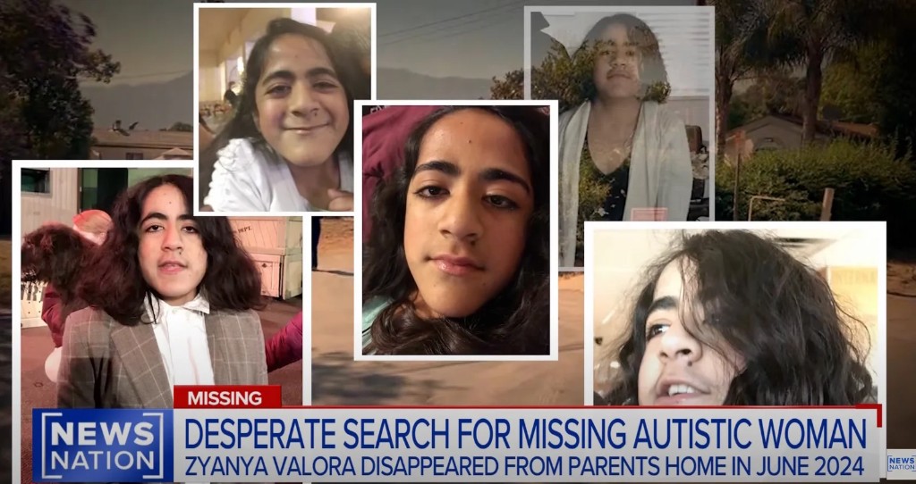 News Nation segment — desperate search for missing autistic woman Zyanya Valora